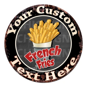 CP-0165 ANY NAME'S Custom Personalized French Fries Metal Sign Decor Gift idea - Picture 1 of 18