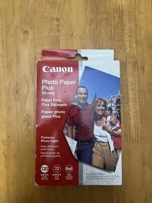 Canon 120 листов фотобумага плюс глянцевый новый в коробке запечатанный новый из старых запасов - Изображение 1 из 2