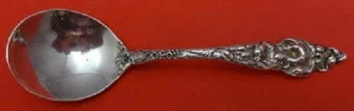 Les Six Fleurs By Reed and Barton Sterling Silver Bouillon Soup Spoon 5 3/8" - Image 1 of 1