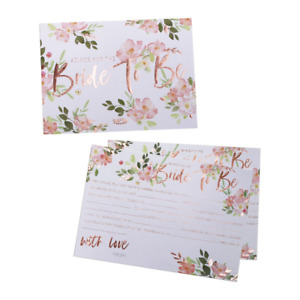 Advice Cards For The Bride To Be Wedding Wishes Guest Book Bridal Shower Games