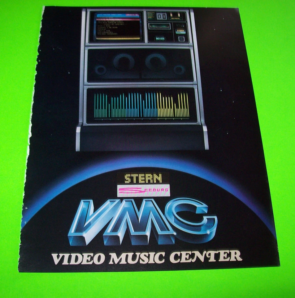 VMC VIDEO MUSIC CENTER SEEBURG 1981 ORIGINAL 1-Page JUKEBOX FLYER Vintage Retro  - Image 1 of 2