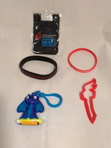 Baxter American Heart Association Keychain Kids Heart Challenge Bag Clip - Picture 1 of 3