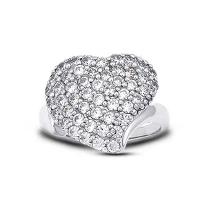 0.86ctw E/VS1 Round Brilliant Natural Certified Diamonds White Gold Fine Ring - Picture 1 of 4