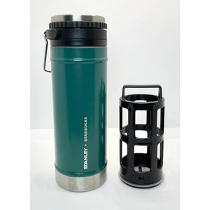 Starbucks Stanley Stainless Steel Coffee Travel French Press Tumbler Mug 16 oz - Picture 1 of 10