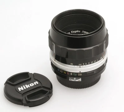 Nikon Nippon Kogaku Micro-Nikkor Auto 3,5/55 mm ohne Ai für Nikon F / Nikkormat - Bild 1 von 4