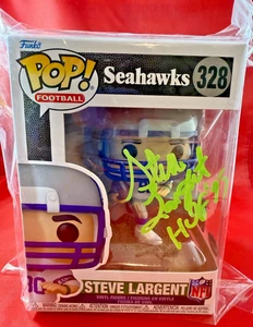 STEVE LARGENT Signed Funko #328 Inscribed "HOF '95" w/COA (TSA) + FREE SHIP! - Picture 1 of 4