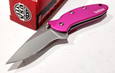 Cuchillo de Bolsillo Plegable Asistido Abierto con Resorte de Cebollino KERSHAW USA KS1600 ROSA EDC Foto 1 de 4