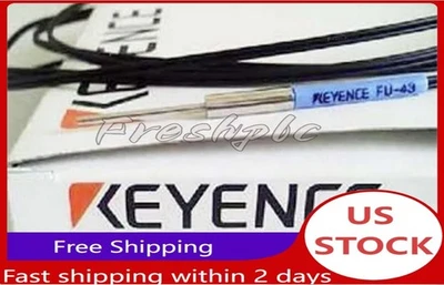 Keyence FU-43 Fiber Optic Sensor Reflective FU43 New  US Free TAX - Image 1 of 3