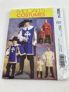 Musketeer Prince Tunics Costume Sewing Pattern McCalls #M5214 Men Size S-XL - Picture 1 of 4