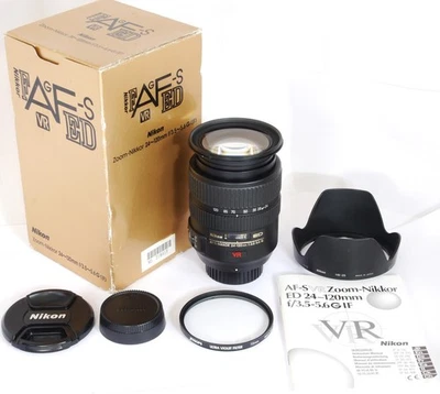 Nikon AF-S NIKKOR 24-120mm 1:3.5-5.6G ED VR VERSATILE ZOOM for Nikon Digital SLR - Image 1 of 4