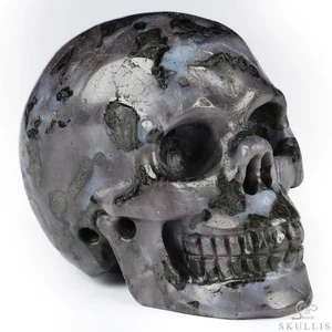 2.0" Gabbro Hand Carved Crystal Skull, Realistic, Crystal Healing - Picture 1 of 7