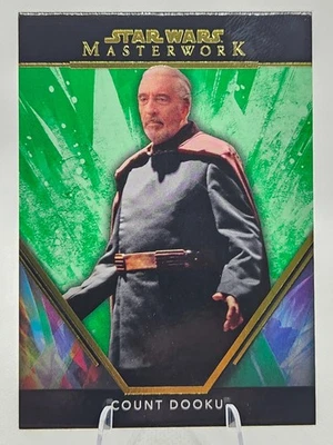 2024 TOPPS STAR WARS MASTERWORK Count Dooku - Green /99 - Image 1 of 2