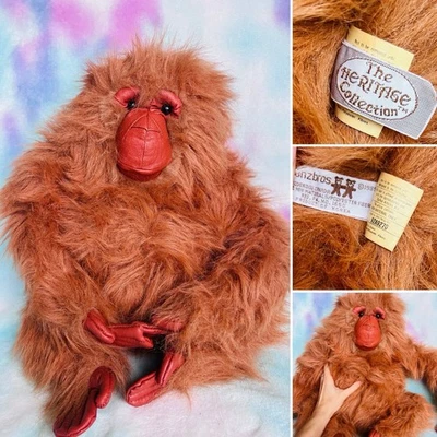 Vintage 1989 Heritage Collection Ganzbros Brown Plush Stuffed Animal Orangutan - Image 1 of 4