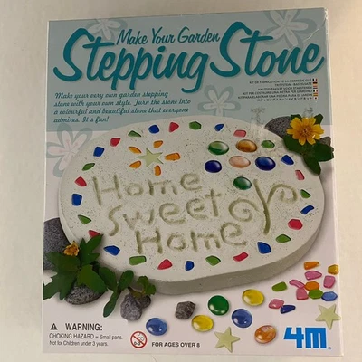 Make Your Own Garden Stepping Stone Kit | DIY Craft Kit Sealed | Outdoor Décor - Image 1 of 4