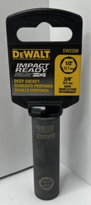 DEWALT Impact Ready Deep Well Socket 1/2 in 12.7mm 3/8 in Drive DW2286 New - Picture 1 of 9