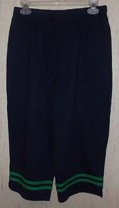 EXCELLENT CUTE & COMFY WOMENS Bon Worth NAVY BLUE KNIT CAPRIS    SIZE M - Picture 1 of 3