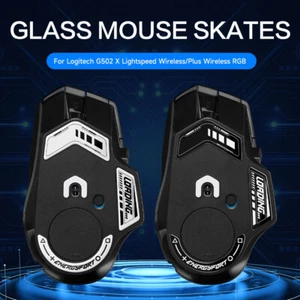 Glass Mouse Feet for Logitech G502 X PLUS /G502 XLIGHTSPEED WIRELESS Version - Picture 1 of 14