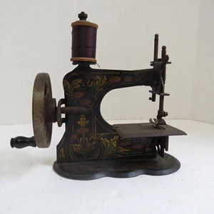 Vintage Miniature Toy Sewing Machine From Germany Working View Video! - Picture 1 of 10
