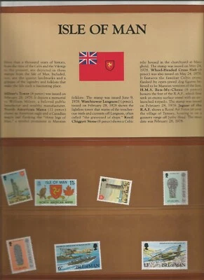 ISLA DE MAN, 7 SELLOS MUNDIALES COMO NUEVOS. Foto 1 de 2