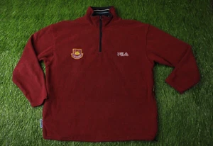 WEST HAM UNITED 1999-2001 FOOTBALL ZIP SWEATSHIRT SWEATER TRAINING FILA SIZE L - Picture 1 of 17