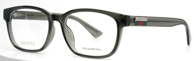 Óculos quadrados masculinos GUCCI GG0749OA 004 cinza transparente 56-17-150 B:41 - Imagem 1 de 4