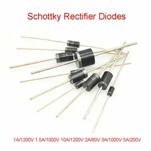 Schottky Rectifier Diodes 1A/1200V 1.5A/1000V 10A/1200V 2A/60V 3A/1000V 5A/200V - Picture 1 of 29