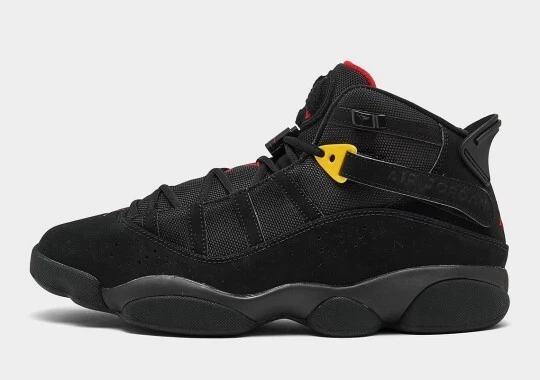 Hombre Jordan 6 Anillos Negro Rojo Azufre Talla 7 Foto 1 de 1