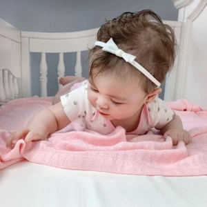 Baby Blanket - Soft Bamboo Blanket (Pink) - 100% Rayon from Bamboo - Bedvoyage - Picture 1 of 7