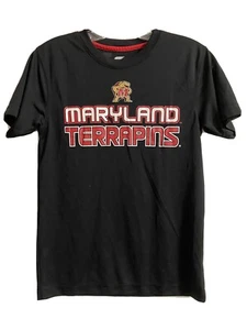 Colosseum Athletics MARYLAND TERRAPINS Black Shirt YOUTH Medium/M 12/14 - Picture 1 of 6