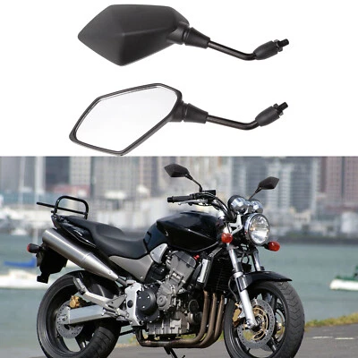 For Honda CB900F 919 Super Sport CB750 Motorcycle Rearview Side Mirrors Black - Изображение 1 из 4