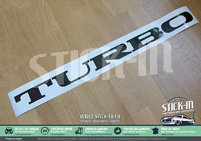 STICK-IN Autocollant TURBO 5 Alpine R5 vitre arrière stickers rear windows decal