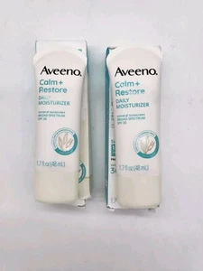 NUEVO 2X Aveeno Calm + Restore Hidratante Diario FPS 30 1.7 floz Exp 1-5/25 1-4/25 - Imagen 1 de 3