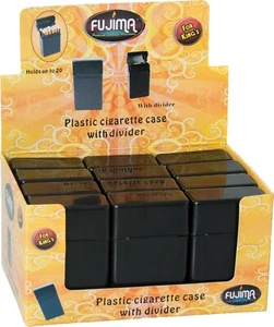 12 Colores Negro Abatible Plástico Abierto Estuche para Cigarrillos con Divisor para King's - Imagen 1 de 3