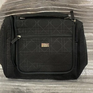 CHRISTIAN DIOR- DIOR BEAUTY Black  TrAvel Make Up Pouch - Bag - Toiletry-new - Picture 1 of 9