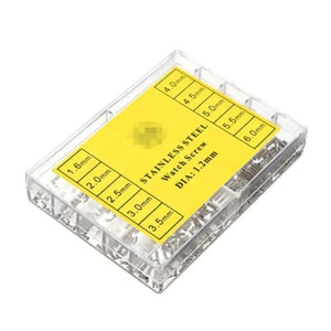 Stainless Steel Eyeglass Jewelry Watch Repair Screw Set Screws Kit Appro.600pcs - Picture 1 of 12