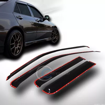 For 01-05 Explorer Sport Trac In-Channel Smoke Classic Style Shade Window Visors - Image 1 of 2