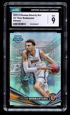 Victor Wembanyama #51 Bowman University Best 2022-23 REFRACTOR Card CGC 9