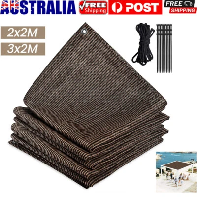 90% Privacy Screen Shade Fabric Cloth Shadecloth Sail Heavy Duty Garden Outdoor  - image 1 of 4