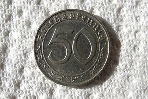 50 REICHSPFENNIG 1938 B Pfennig Viena níquel 3. Rico con HK - Imagen 1 de 6