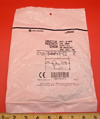 Allen Bradley 872C-D4NP12-E2 Ser C Proximity Sensor sd: 4mm 10-30vdc Inductive - Image 1 of 4