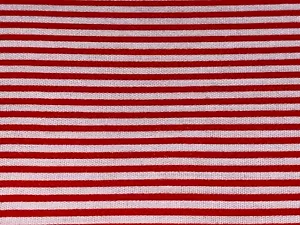 By 1/2 Yd Vintage Holiday Small Red & White Stripe Cotton Quilt Fabric Christmas - Picture 1 of 4