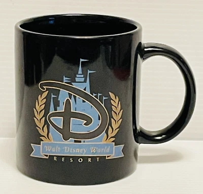 Taza/taza de café de cerámica Walt Disney World Resort castillo negro regalo coleccionable. Foto 1 de 4