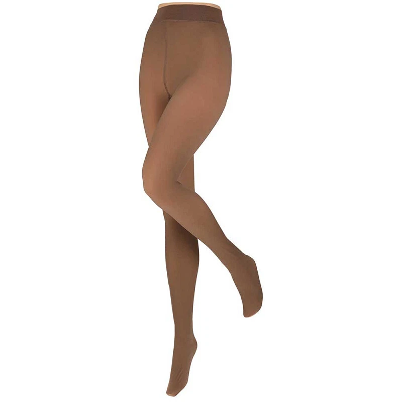 Thermostrumpfhose "Teddy-Stoff" Strumpfhose braun und hautfarben - Bild 1 von 1
