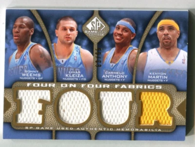 2009-10 SP Game Used  Anthony martin Williams Korver Koufos Almond A44 215 - Image 1 of 4