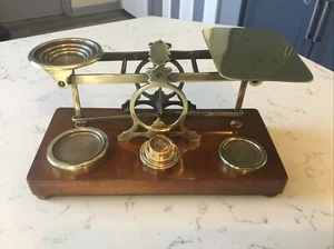 A CHARMING SET OF LARGE VICTORIAN POSTAL LETTER SCALES, S.MORDAN & Co. LONDON. - Picture 1 of 11
