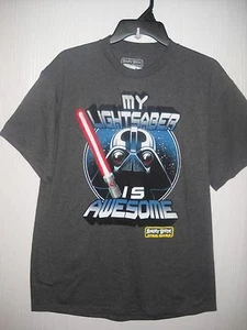 Mens  Angry Birds Star Wars T Shirt Darth Vader Large NWT   - Picture 1 of 3