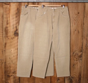 2 Pair Lot Vintage ARIZONA JEAN CO. Loose Fit Cords Tag 36x32 (Actual W35 L31.5) - Picture 1 of 6