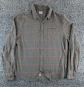 Marine Layer Grid Flanell Hemd Herren Gr. L grün rot kariert langarm klassisch - Bild 1 von 13