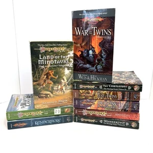 Lot of 9 Dragonlance Paperback Fantasy Books Test Of The Twins Wanderlust - Afbeelding 1 van 9