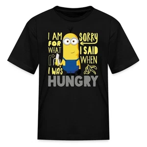 Minions Merch Hungry Kevin Funny Quote Licensed Kid's T-Shirt - Picture 1 of 10